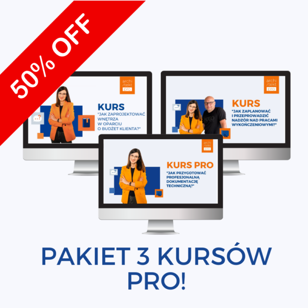 PAKIET: 3 Kursy PRO (dokumentacja techniczna • nadzór • budżet)